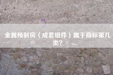 金属预制房（成套组件）属于商标第几类？