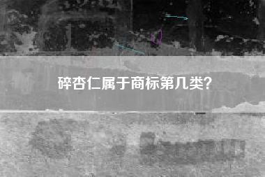 碎杏仁属于商标第几类？
