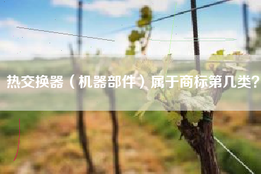 热交换器（机器部件）属于商标第几类？
