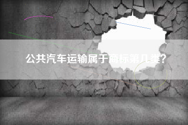 公共汽车运输属于商标第几类？