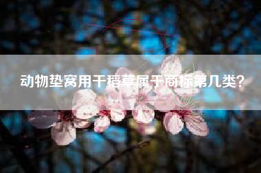 动物垫窝用干稻草属于商标第几类？