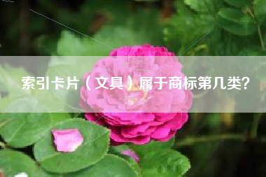 索引卡片（文具）属于商标第几类？