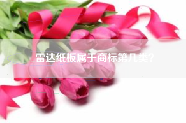 雷达纸板属于商标第几类？