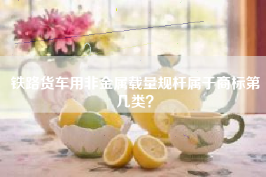 铁路货车用非金属载量规杆属于商标第几类？
