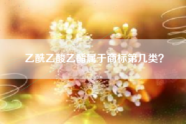 乙酰乙酸乙酯属于商标第几类？