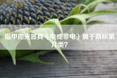 指甲抛光器具（电或非电）属于商标第几类？
