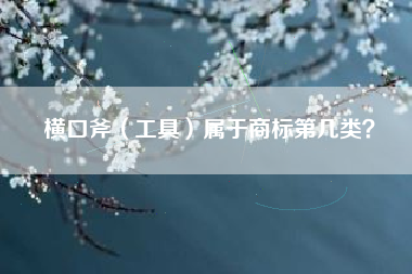 横口斧（工具）属于商标第几类？