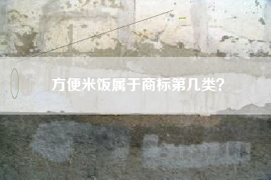方便米饭属于商标第几类? 方便米饭属于商标第几类?