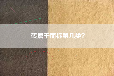 砖属于商标第几类？