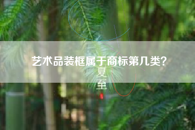 艺术品装框属于商标第几类? 艺术品装框属于商标第几类?