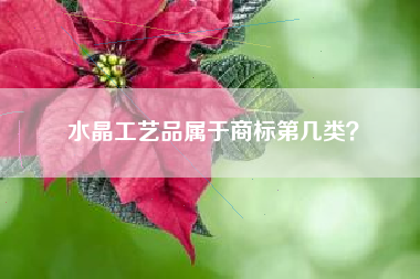 水晶工艺品属于商标第几类？