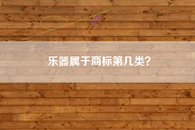 乐器属于商标第几类？