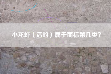 小龙虾（活的）属于商标第几类？