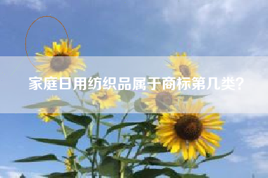 家庭日用纺织品属于商标第几类？