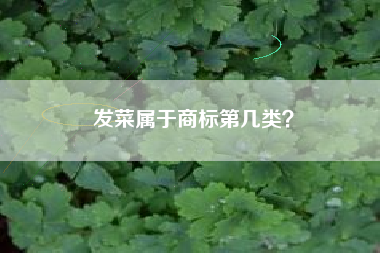 发菜属于商标第几类？
