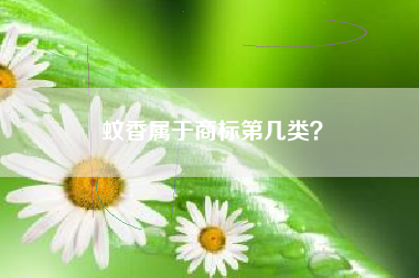 蚊香属于商标第几类？