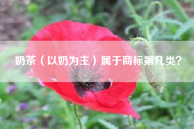 奶茶（以奶为主）属于商标第几类？