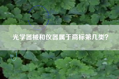 光学器械和仪器属于商标第几类？