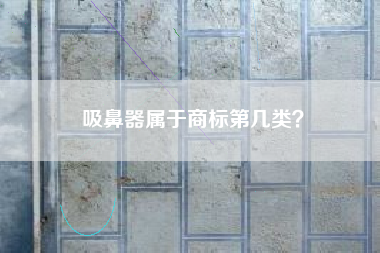 吸鼻器属于商标第几类？