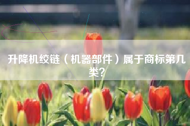 升降机绞链（机器部件）属于商标第几类？