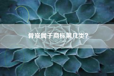 骨炭属于商标第几类？