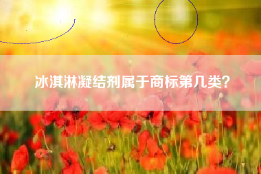 冰淇淋凝结剂属于商标第几类？