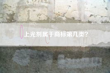 上光剂属于商标第几类？