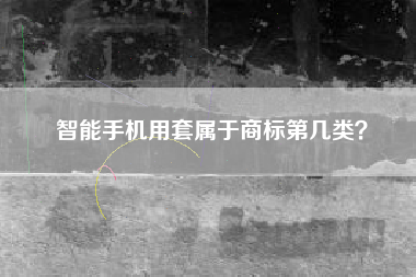 智能手机用套属于商标第几类？