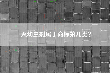灭幼虫剂属于商标第几类？