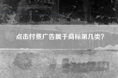 点击付费广告属于商标第几类？