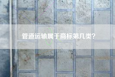 管道运输属于商标第几类？