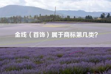 金线（首饰）属于商标第几类？