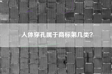 人体穿孔属于商标第几类？