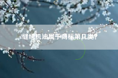 缝纫机油属于商标第几类？