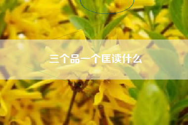 三个品一个匡读什么
