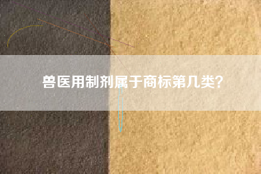 兽医用制剂属于商标第几类？