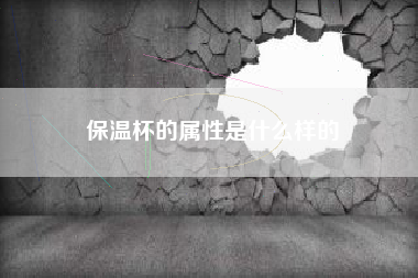 保温杯的属性是什么样的