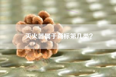灭火器属于商标第几类？