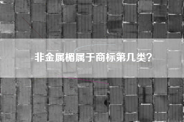 非金属楣属于商标第几类？