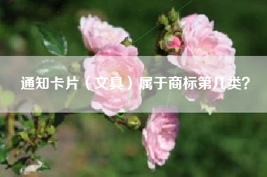 通知卡片（文具）属于商标第几类？