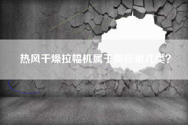 热风干燥拉幅机属于商标第几类？