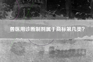 兽医用诊断制剂属于商标第几类？