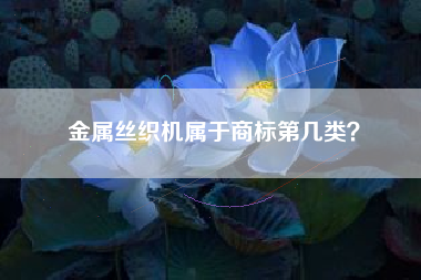 金属丝织机属于商标第几类？