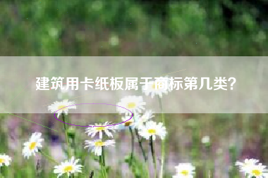 建筑用卡纸板属于商标第几类？