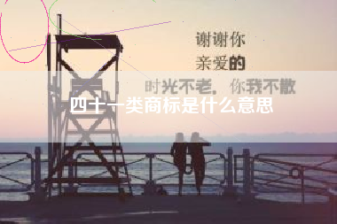 四十一类商标是什么意思