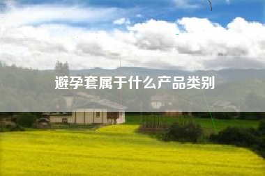 避孕套属于什么产品类别