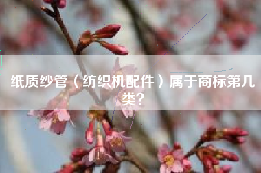 纸质纱管（纺织机配件）属于商标第几类？