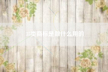 35类商标是做什么用的