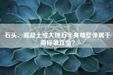 石头、混凝土或大理石半身雕塑像属于商标第几类？