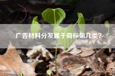 广告材料分发属于商标第几类？